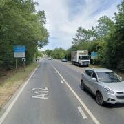 The A12 will be closed in both directions after a lorry crashed into a ditch near a Suffolk village.