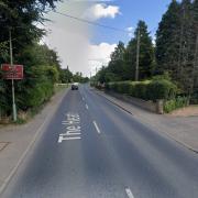 The B1115 in Great Waldingfield will be closed tonight