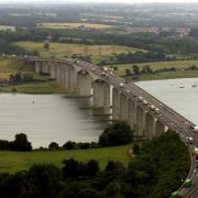 Lane closures will be in place in both directions on the A14 at Orwell Bridge.