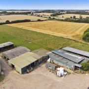 The farm buildings at Hill Farm, Chedburgh, which is being offered up for sale for £2.5m