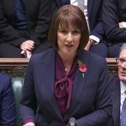 Rachel Reeves making her budget speech to the House of Commons.