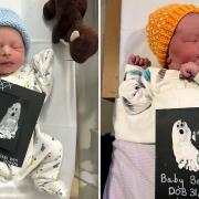 Midwives in a Bury St Edmunds hospital have welcomed this year's 'Halloween babies'