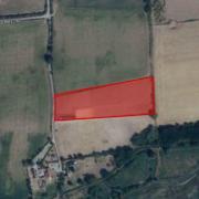 Equestrian land off East End Lane, Aldeby - between Beccles and Lowestoft - is set to go under the hammer. Picture: Auction House East Anglia