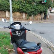 Police seized a moped after becoming concerned about the rider