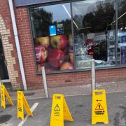 A Co-op in a Suffolk village was closed after it was broken by thieves armed with a crowbar.