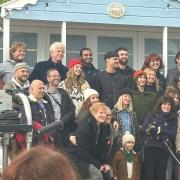 Famous faces were seen in Southwold on Tuesday