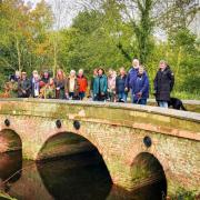 Members of the community came together to mark the reopening of the bridge