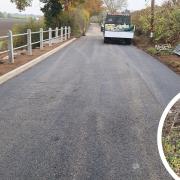 Works to repair the road have been completed