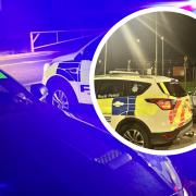 Two cars were seized and a man and woman were arrested during a busy night for police in west Suffolk