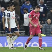 Dara O'Shea celebrates during Ipswich Town's 2-1 win at Tottenham.