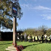 Villagers gathered to honour the legacy of Trimley stalwart Peter Gosling this Remembrance Day.