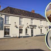 The Angel Inn in Wangford, with some of the tempting meals being served up as part of its special main meals offer that has been extended for another month. Pictures: Moss and Co