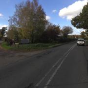 Driver trapped in a vehicle after coming off the road into a ditch