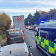 The A12 has been reopened in both directions after a crash between a car and a van near the Suffolk-Essex border. 