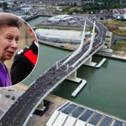 The Princess Royal is set to arrive to the opening of the Gull Wing Bridge in Lowestoft 30 minutes later than expected