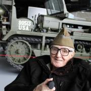 Kentford Manor resident Tony Harrington, 91, pictured at the Duxford Imperial War Museum