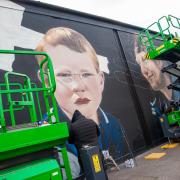 A new Ed Sheeran mural is going up in Sir Alf Ramsey Way