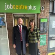 West Suffolk MP Nick Timothy pays visit to Newmarket Job Centre