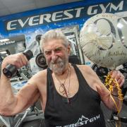 Derek Phillips, who was born on November 21, 1934, is celebrating his 90th birthday with a workout at Everest Gym