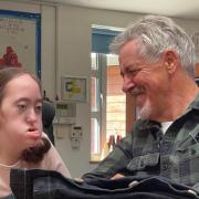 Griff Rhys Jones with 10-year-old Charlotte Freegard