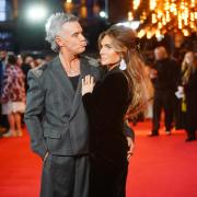 Robbie Williams and Ayda Field attending the European premiere for Better Man (Jeff Moore/PA)