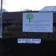 The Christmas lights outside Blyford Residential Home were found cut into pieces less than 24 hours after they were put up