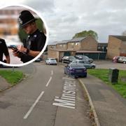 A car parked in Great Cornard was damaged