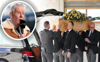 John Motson's funeral was held in Milton Keynes