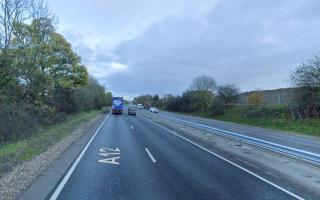 The A12 is currently closed due to a burst water main near Colchester