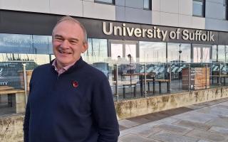 Sir Ed Davey at the University of Suffolk