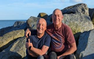 Dean Wales (left) and his partner Barry Samain (right) have shared their incredible 31 year love story for Pride month. Image: Leeann Ling
