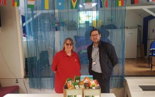 A new food bank collection point has been set up at Rendlesham Care Centre