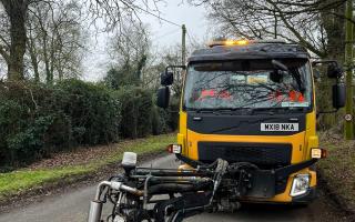 A Dragon Patcher - one of the new weapons in the war against potholes.