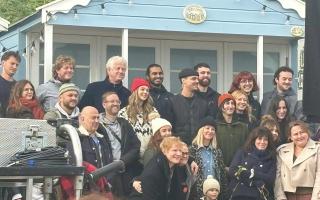 Famous faces were seen in Southwold on Tuesday