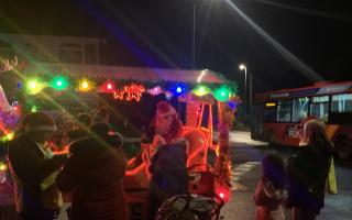 Santa will be visiting streets around Felixstowe in the lead up to Christmas