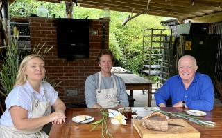 Emily and Alexander Aitchison from Acre Farm met with Rick Stein as part of the show